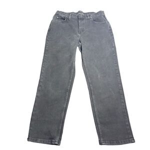 Vintage Lee Riders Womens 12P Black High Rise Straight Jeans Petite Y2K